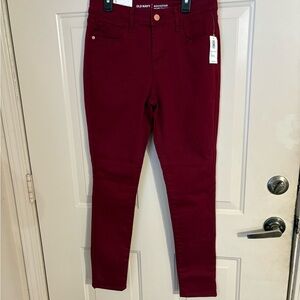 Old Navy Women's Dark Red Skinny Jeans